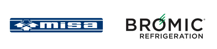two company logos Misa 7 Bromic Refrigeration
