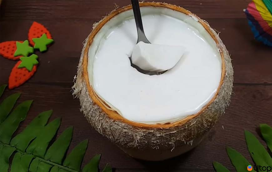Cách thực hiện làm rau câu dừa: