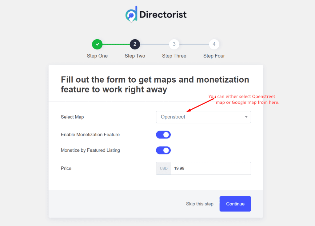 Salon Directory-Directorist wizard setup configuration