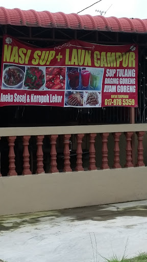 Nasi Sup + Lauk Campur