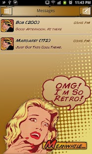 Retro Comic Go SMS Theme apk Review