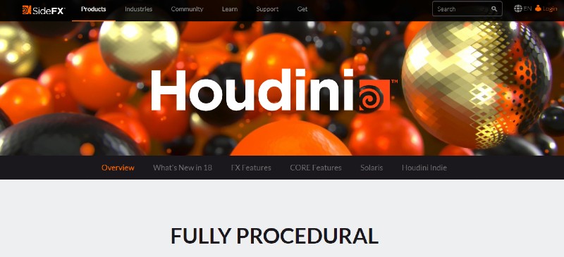 Houdini - Best Motion Graphics Software