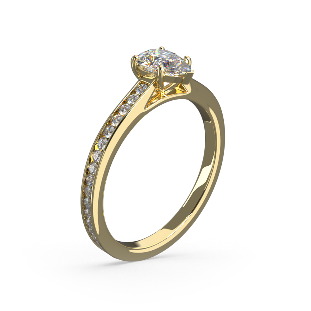 bad solitaire ring render 