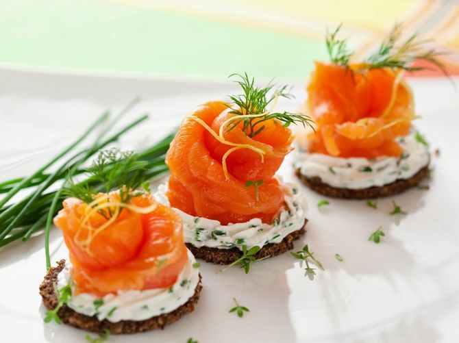 Appetizing appetizer - sandwiches for the New Year's table 2