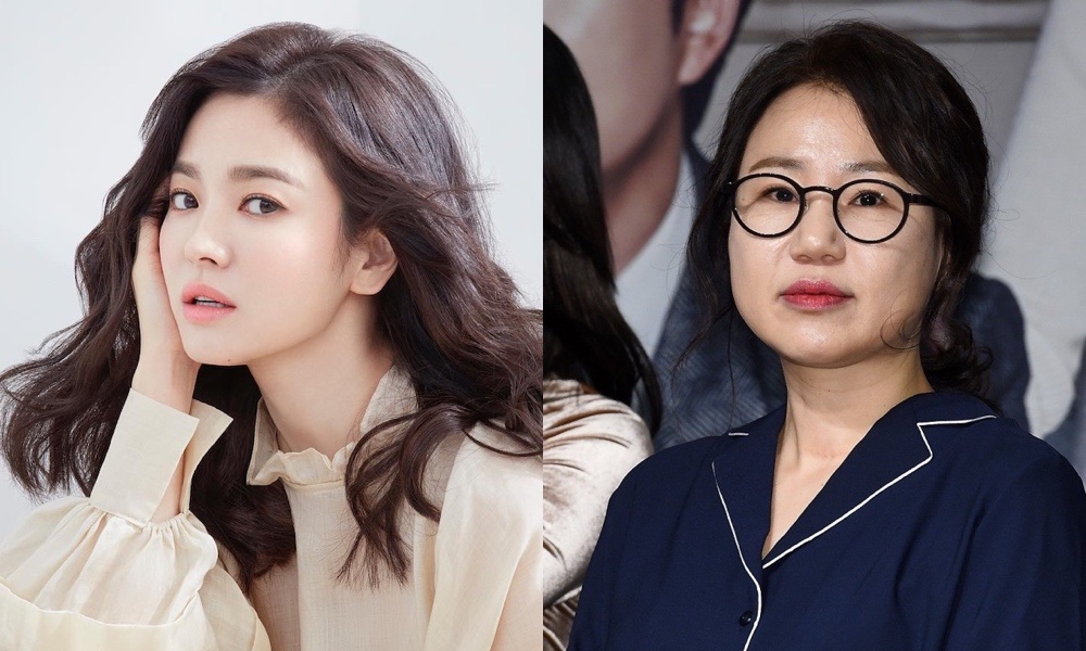 Diễn viên Song Hye Kyo và biên kịch Kim Eun Sook 