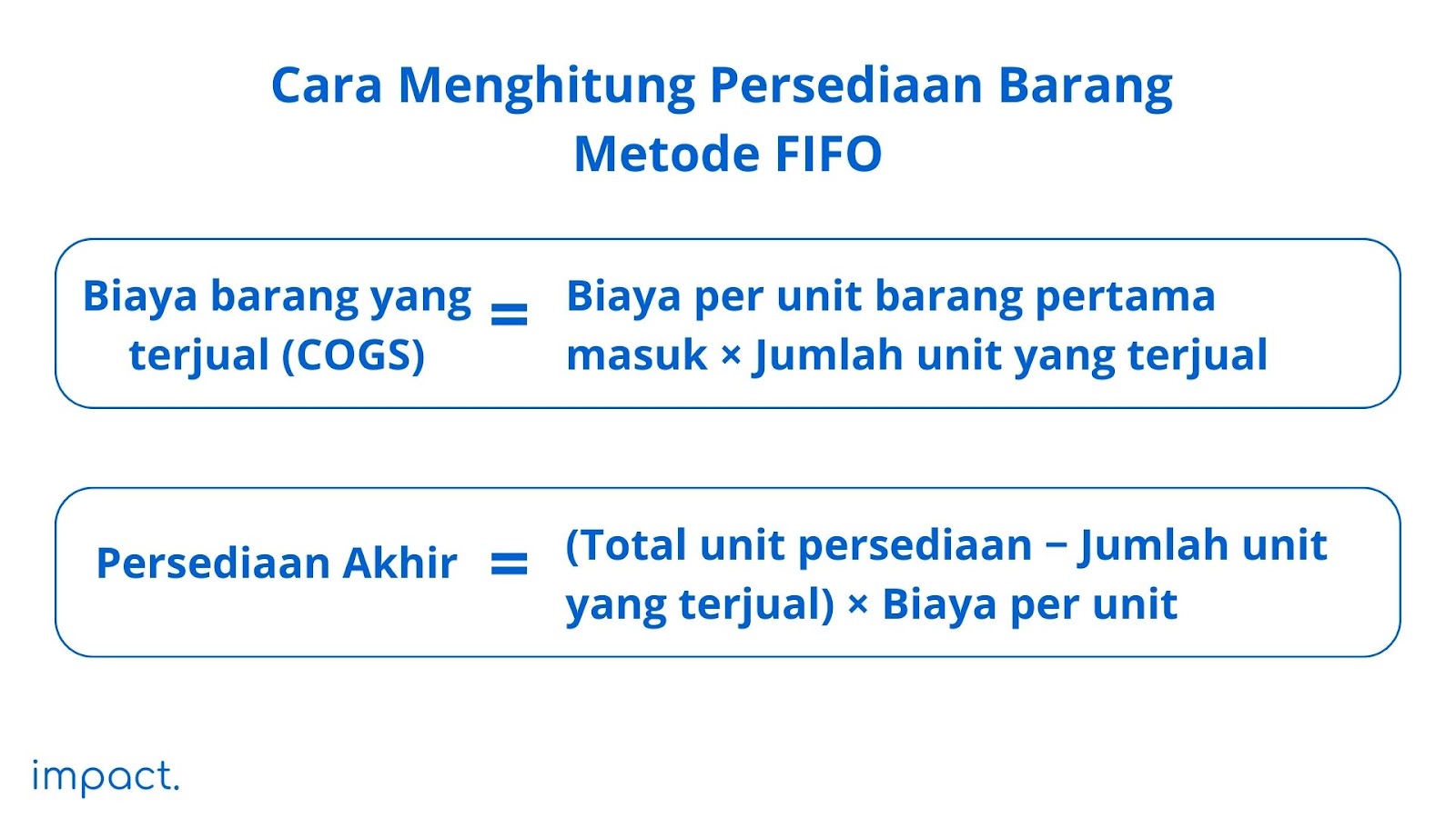 Perbedaan Metode FIFO, LIFO, FEFO dan Average Cost (AVCO)