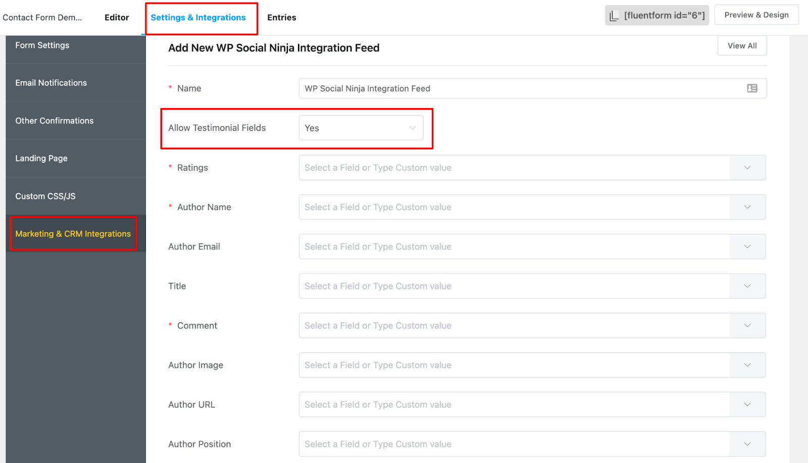 WP Social Ninja 3.7.0 | Settings & Integrations