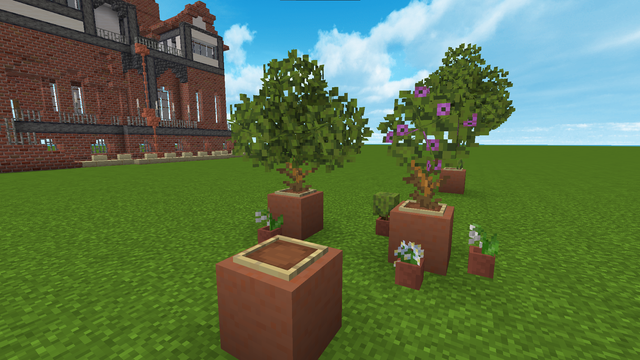 flower pots in minecraft