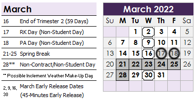 Overview – Calendar – Junction City School District