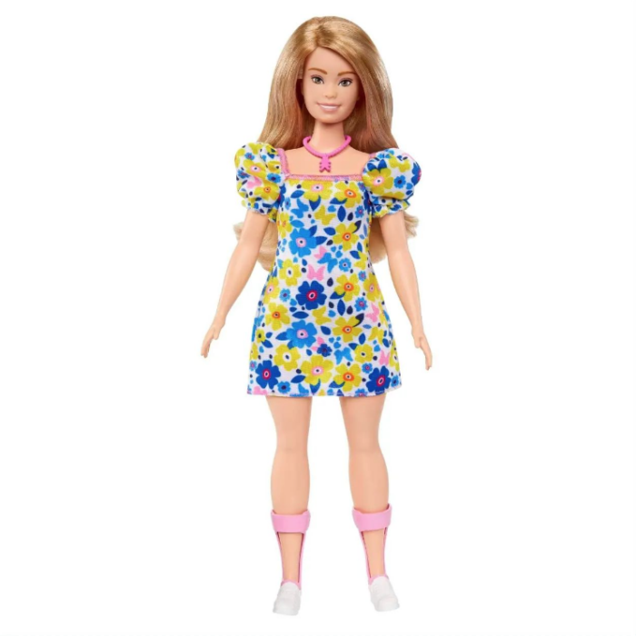 imagen representativa de la muñeca Barbie con síndrome de Down 