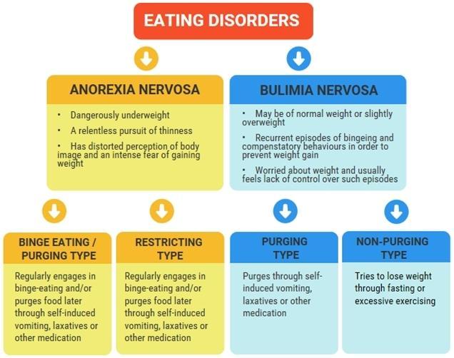 Eating Disorder Bulimia Nervosa and Anorexia Nervosa categories