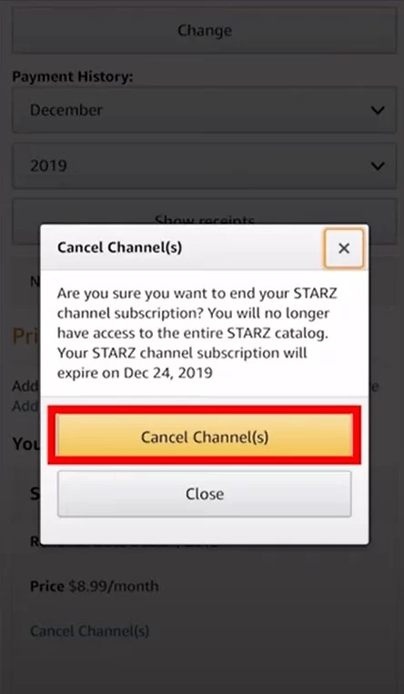 How Do I Cancel Starz on Amazon App? :image 7