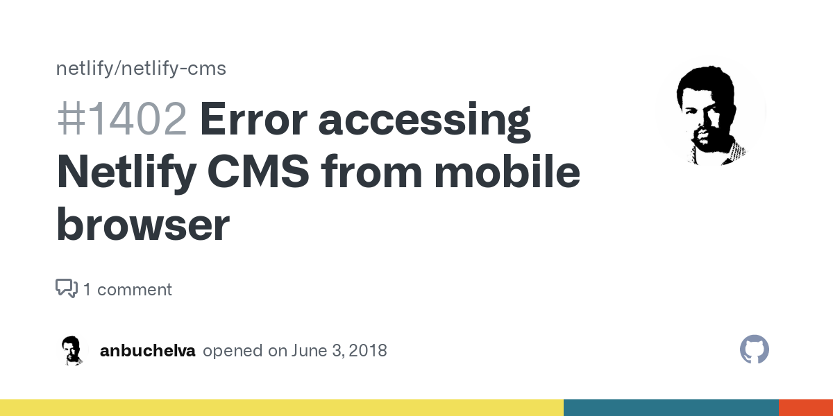 A CMS browser access error page. Source: Github - Troubleshoot Content Management System - The Rev