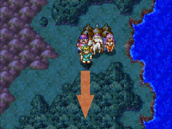 The imperial cave is here in the south (1) | Dragon Quest IV