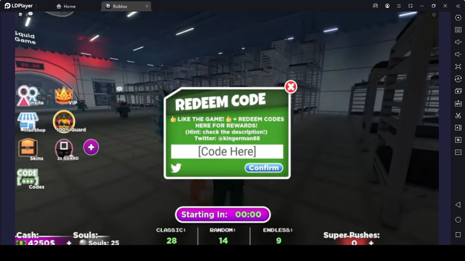 Roblox: Squid Game Codes