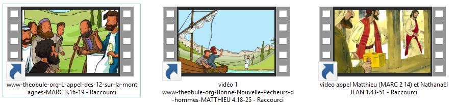 vidéos l'appel des disciples