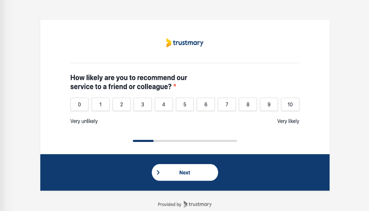 Responding to survey