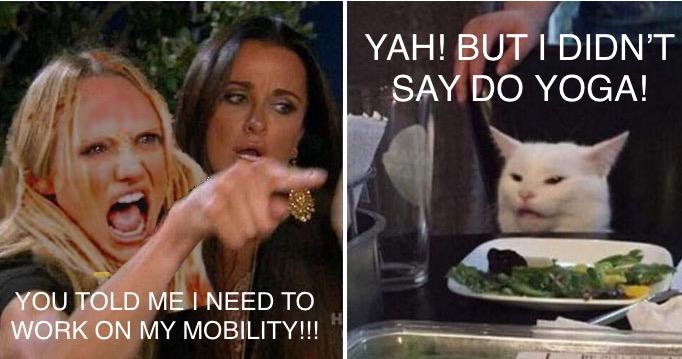 Mobility v. yoga meme