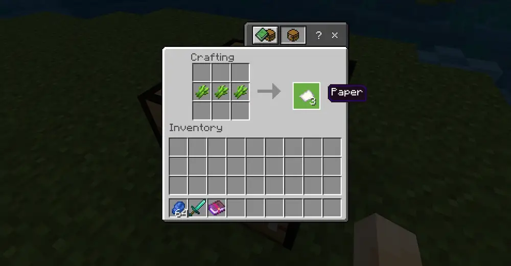 Crafting Table To Make Paper