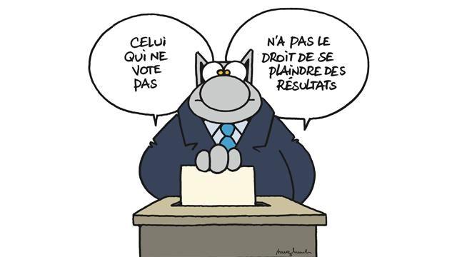 Analyse. S'abstenir, c'est voter ! | Le chat geluck, Chat humour, Humour