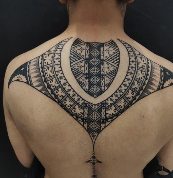 Back Body Fijian Tattoo