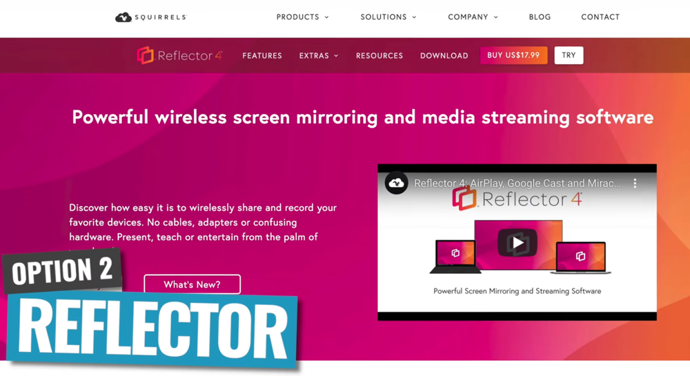 Reflector is an incredible wireless screen mirroring software 