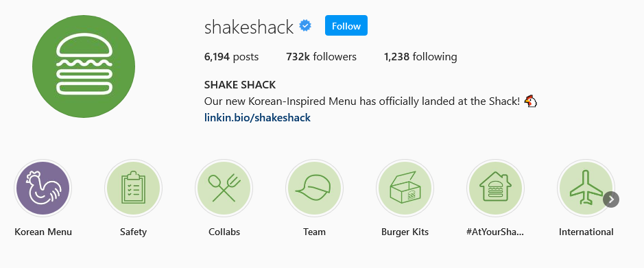 instagram brands shake shack