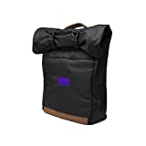 Cali Crusher 100% Smell Proof Roll Top Backpack - Waterproof - Hydroponics (Black/Purple)