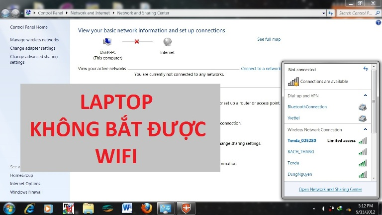 6 Cách khắc phục tình trạng laptop không bắt được wifi chi tiết
