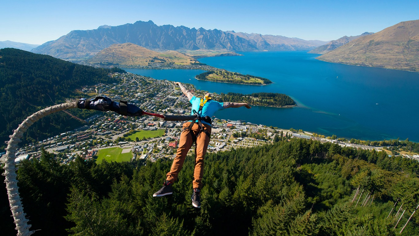Throw yourself off of something and go Bungy Jumping in Queenstown.