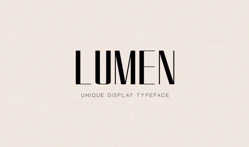 Lumen Stylish Logo Font