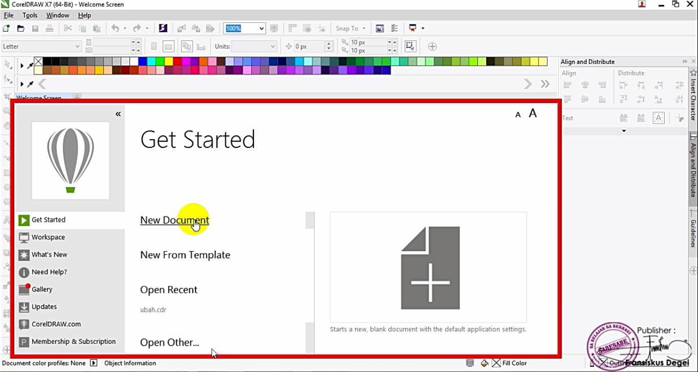 CARA MEMBUAT TANDA TANGAN SENDIRI DI CORELDRAW SA BELAJAR SA BERBAGI