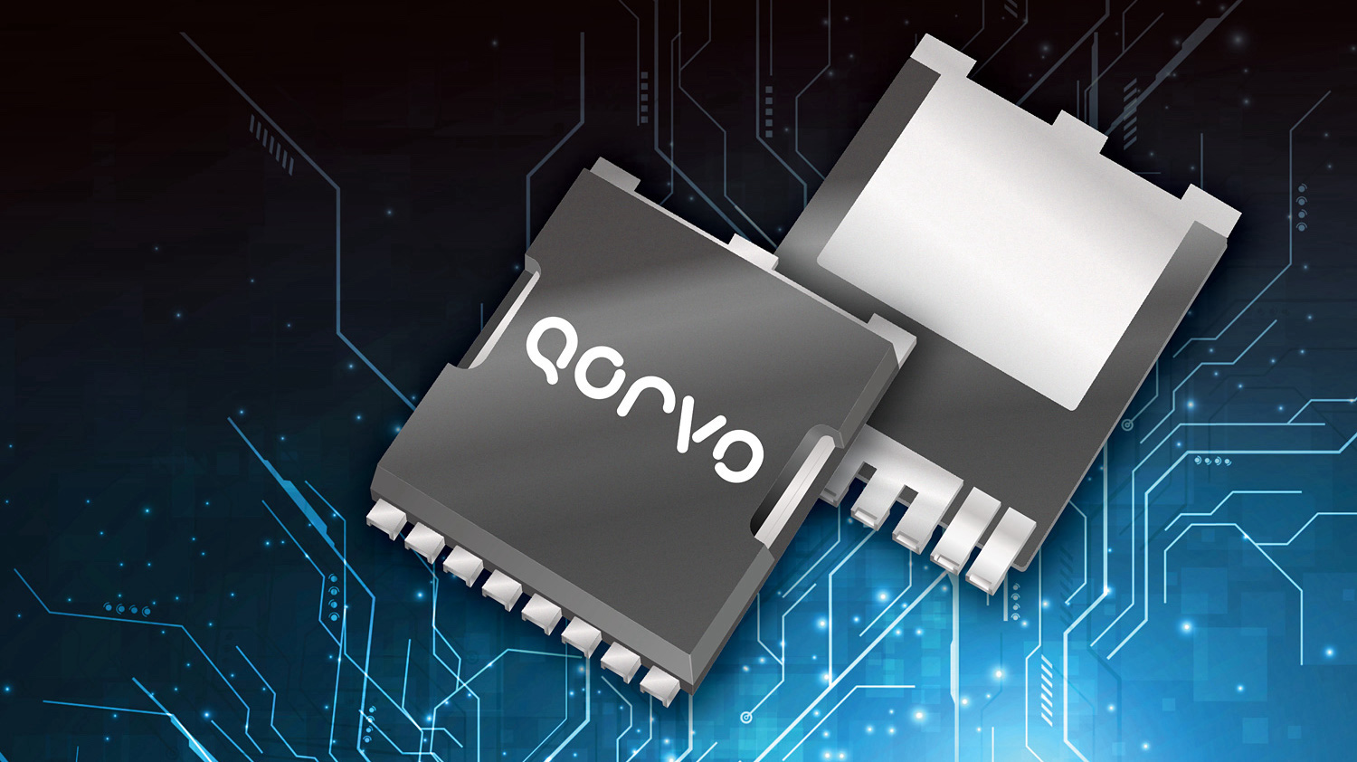 Qorvo’s 5.4-milliohm 750V SiC FETs offered in the company’s new surface-mount TOLL package. Image used courtesy of Qorvo