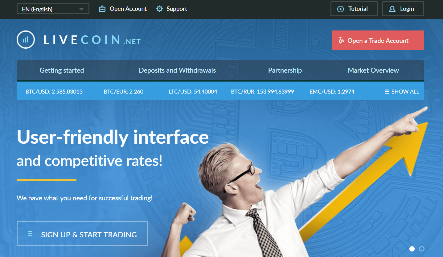 Как начать работу с биржей LiveCoin: обзор основных функций