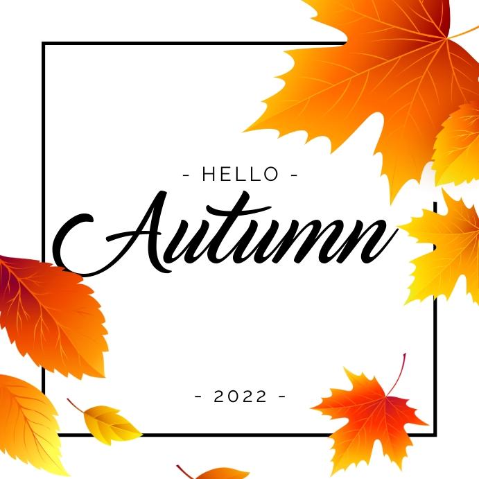 autumn greeting template