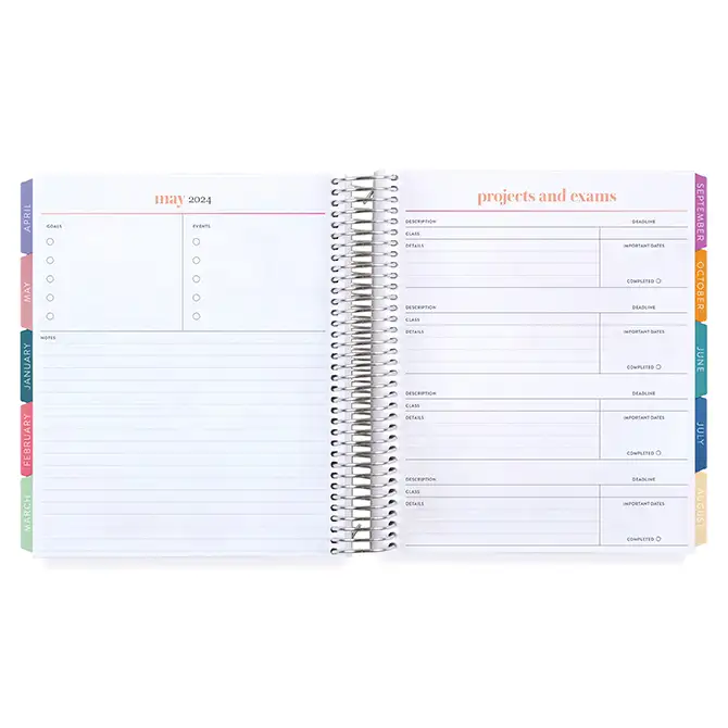 college student daily planner