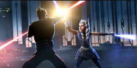 ahsoka dueling Maul