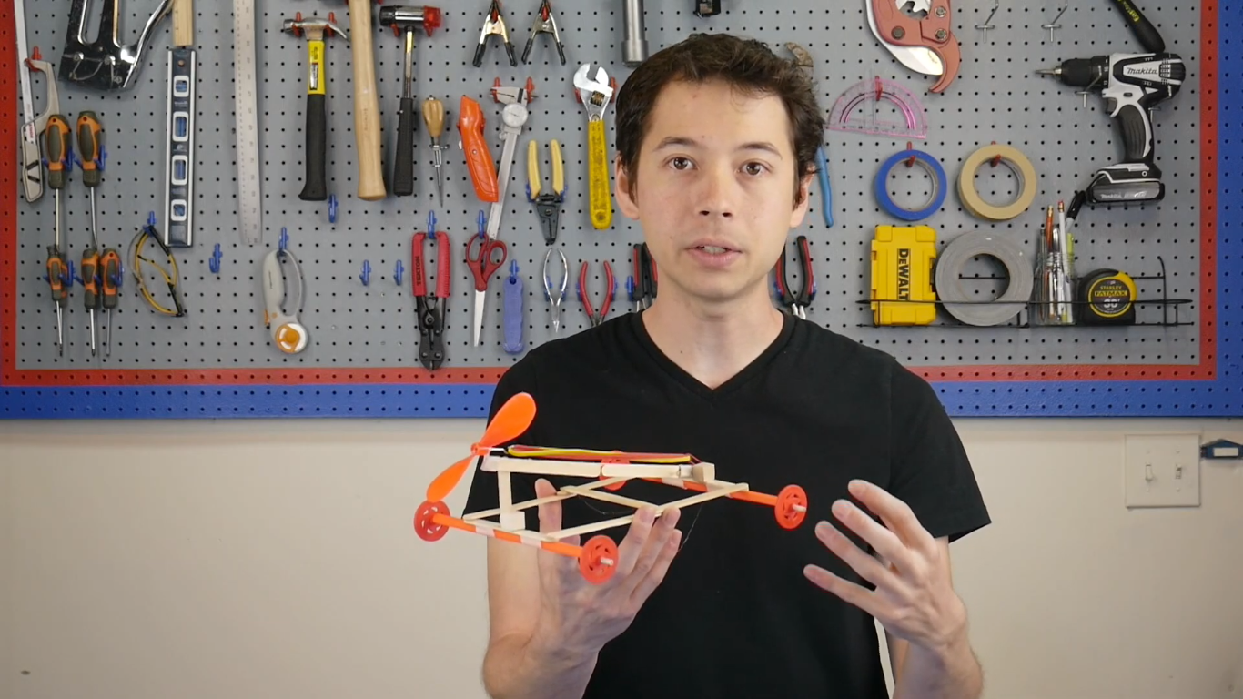 Construct a Propeller - Driven Car Using only Common Tools and Materials