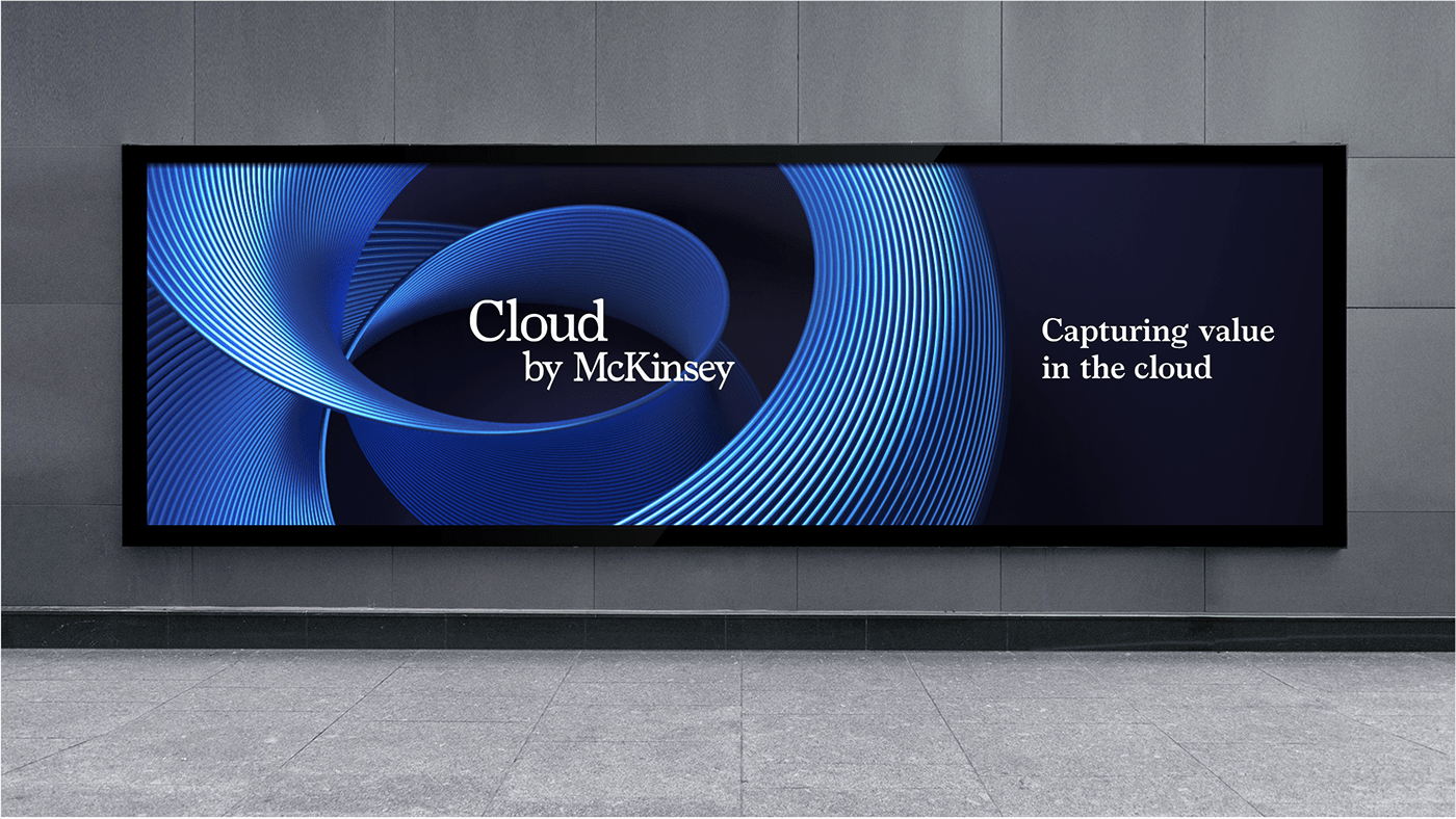 3D branding  cloud design graphic design  identity ILLUSTRATION  logo mckinsey shape