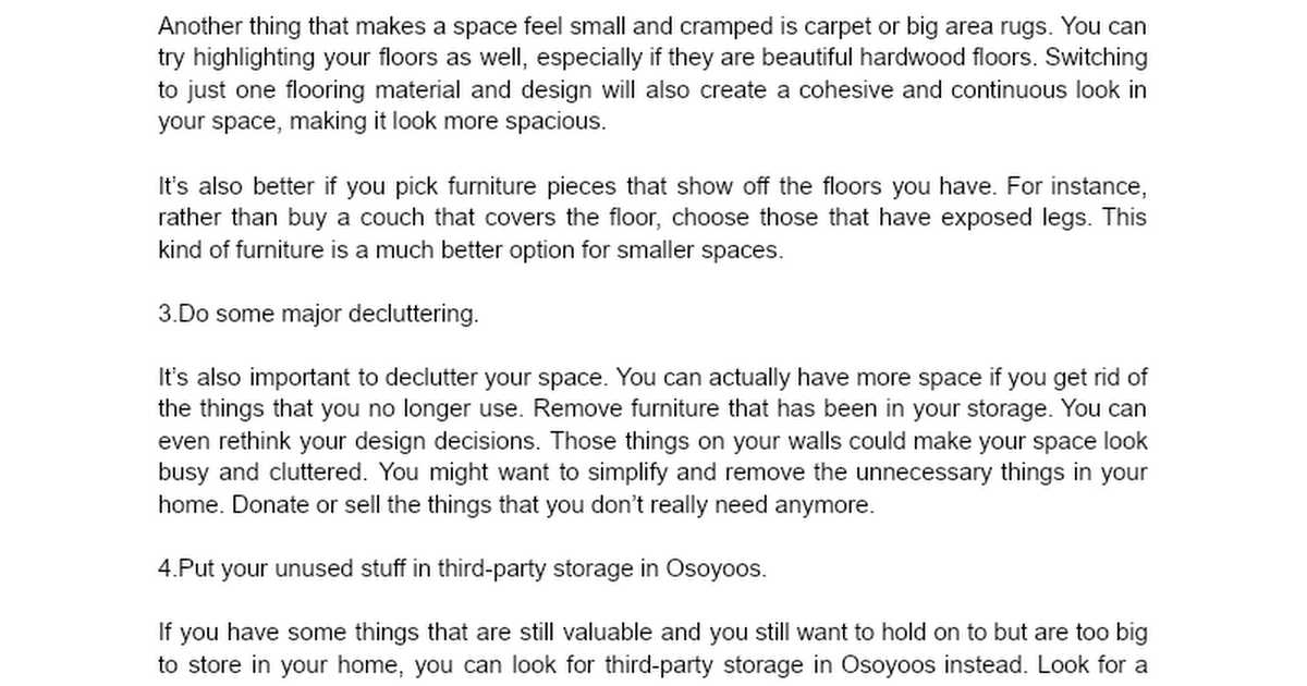 How to Make Your Home Look and Feel More Spacious  - Google 文件