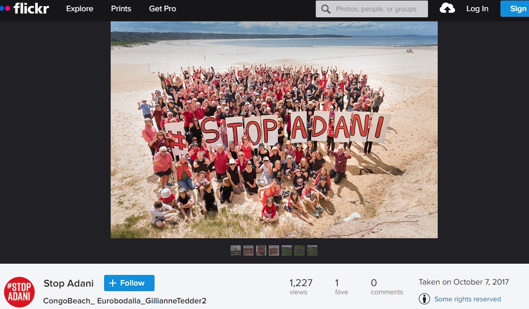 An old photo of a protest against Adani’s coal-mine project in Australia is being falsely shared as a recent stir amid the Adani stocks rout.