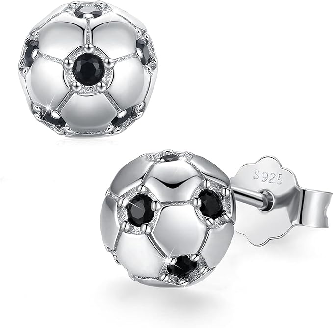 soccer stud earrings