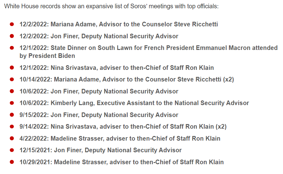 Record of George Soros' son visiting the White House Via: NY Post