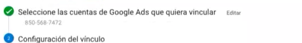 escoger la cuenta de google ads