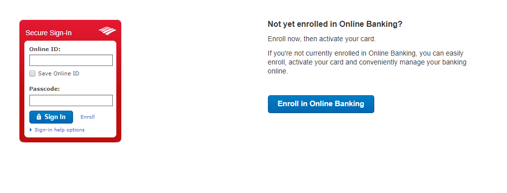 Bank of America Card Activation login