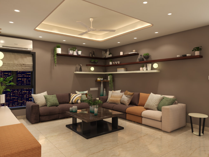 Pop Ceiling Designs For Elegant Living Room