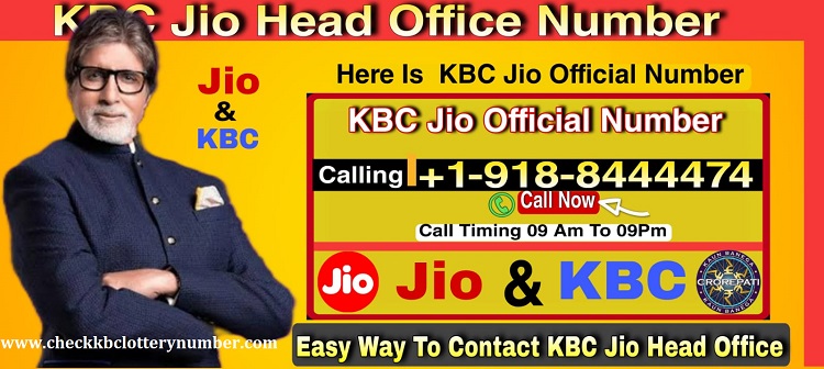 Jio KBC Head Office Number
