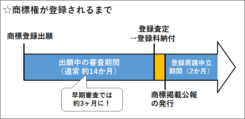 商標登録出願の審査期間