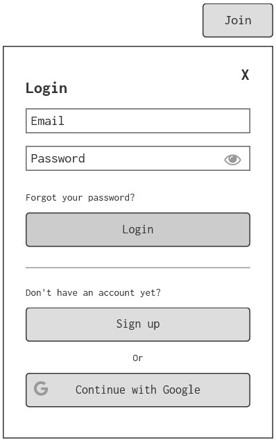 image showing an example of a SaaS login form