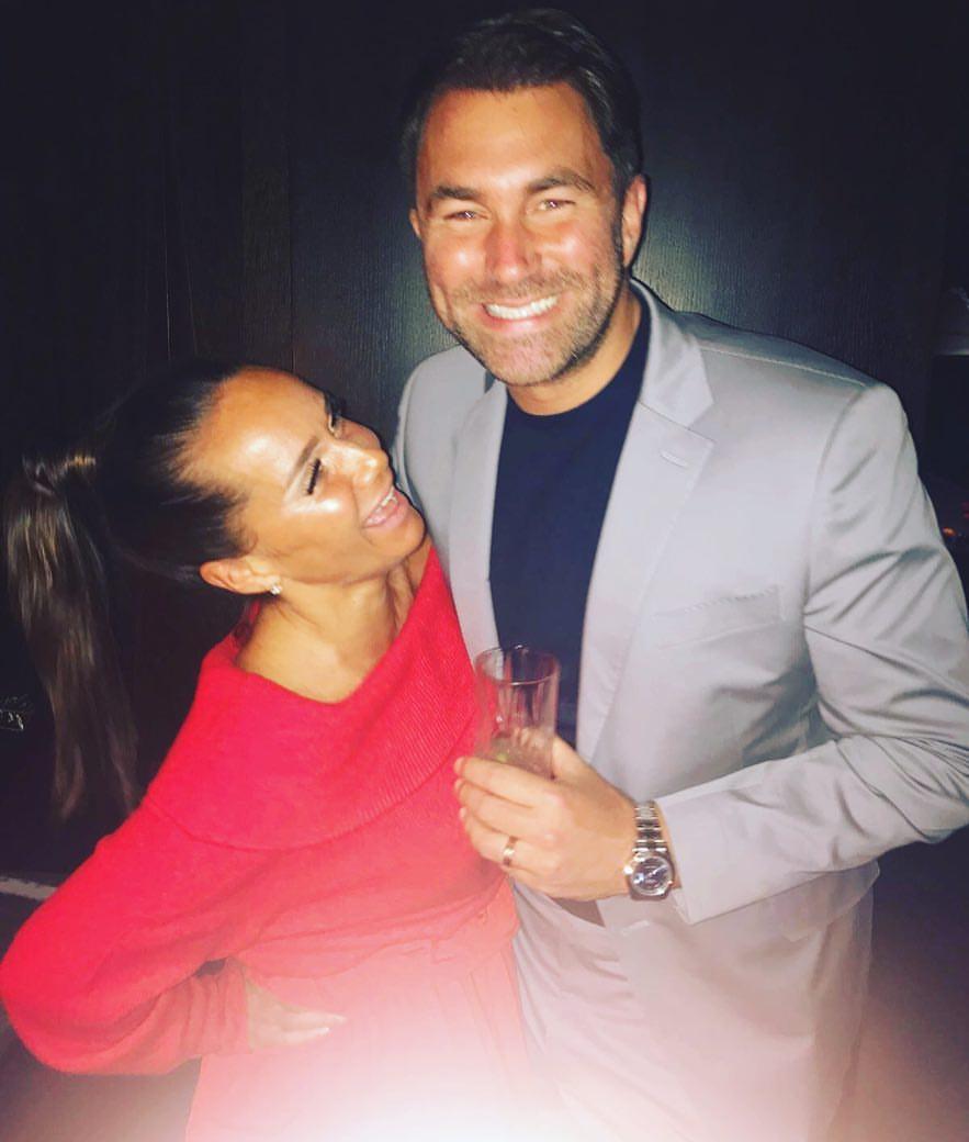 Eddie Hearn and Chloe Hearn on a night out